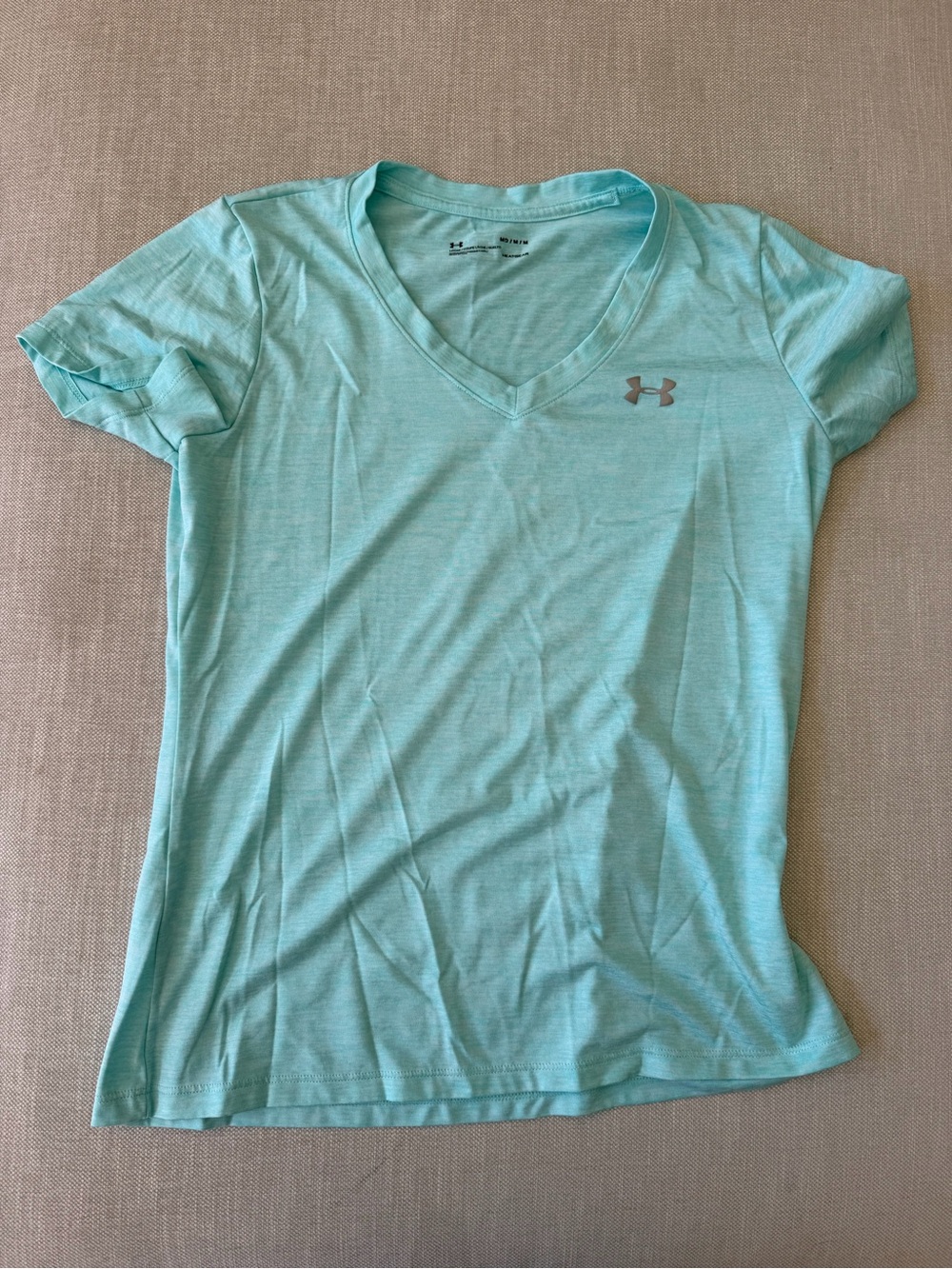 Under Armour Women’s V-Neck Blue Workout Shirt